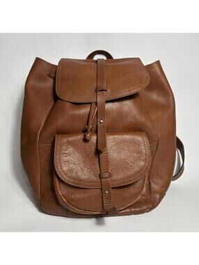 Madewell transport rucksack in brown leather